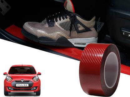 AUTO PEARL Car Door Sill Protector 5D-Carbon Fiber Anti-Collision Automotive Vinyl Tape-119 50 mm x 5 m Clear Carbon Reflective Tape