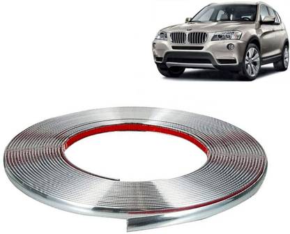 Selifaur SB38-Chrome Side Beading Roll Car Exterior Decorating Strips(10MM 15 Meter) Car Beading Roll For Bonnet, Boot Lid, Bumper, Door, Grill and Garnish Cover, Hood, Trunk, Window, Window Sill