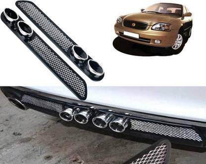 Selifaur Car Rear Dual Tip Bumper Lip Diffuser For_ Baleno Car Beading Roll For Bumper