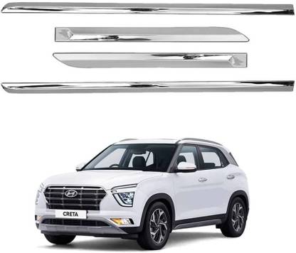 CARSHADE Full chrome Side Beading Suitable for Hyundai Creta (2015 to 2017) Type 1 Car Beading Roll For Door