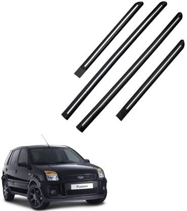 TECHMOZ FORD FUSION CAR DOOR SIDE BEADING WITH BLACK COLOUR CHROME LINE SET OF 4 PCS Car Beading Roll For Door
