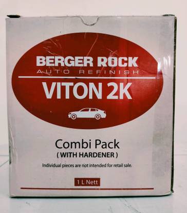Berger Rock Auto Refinish Viton 2K 4:1 Clear and Hardener Combo Car Body Filler Putty