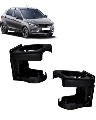 MotoshozX Glass| Cup| Drink Stand Pack of 2 Black Suitable for Tata Tiago Car Bottle Holder