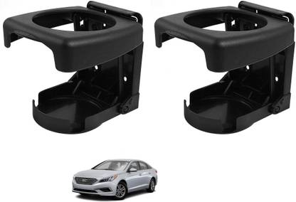 AuTO ADDiCT Car Foldable Black Drink Holder Cup Holder For HYUNDAI SONATA Car Bottle Holder