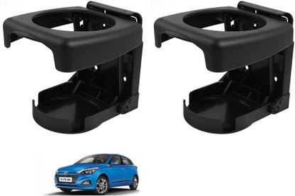 AuTO ADDiCT Car Foldable Black Drink Holder Cup Holder For HYUNDAI ELITE I20 Car Bottle Holder