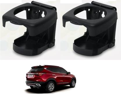 KOZDIKO BLACK DRINK HOLDER SET OF 2 PCS COMPATIBILE WITH SELTOS Car Bottle Holder