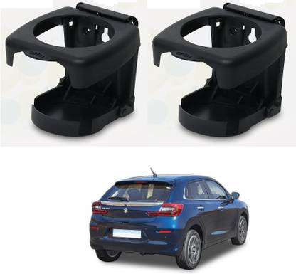 KOZDIKO BLACK DRINK HOLDER SET OF 2 PCS COMPATIBILE WITH BALENO NEW (2022-PRESENT) Car Bottle Holder