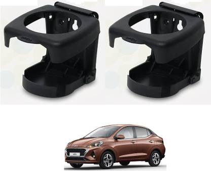 KOZDIKO BLACK DRINK HOLDER SET OF 2 PCS COMPATIBILE WITH AURA Car Bottle Holder