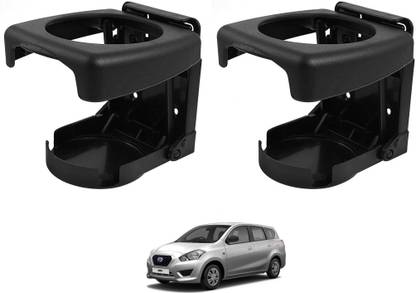 AuTO ADDiCT Car Foldable Black Drink Holder Cup Holder For DATSUN GO PLUS Car Bottle Holder
