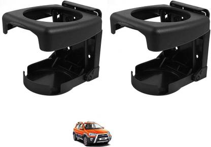 AuTO ADDiCT Car Foldable Black Drink Holder Cup Holder For TOYOTA ETIOS CROSS Car Bottle Holder