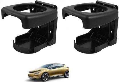 AuTO ADDiCT Car Foldable Black Drink Holder Cup Holder For TATA 45X Car Bottle Holder
