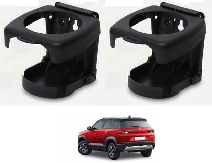 KOZDIKO BLACK DRINK HOLDER SET OF 2 PCS COMPATIBILE WITH BREZZA NEW (2022-PRESENT) Car Bottle Holder