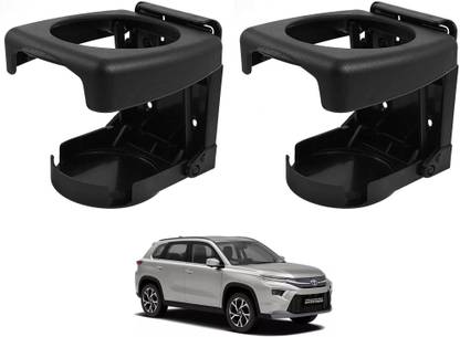 AuTO ADDiCT Car Foldable Black Drink Holder Cup Holder For TOYOTA URBAN CRUISER HYRYDER Car Bottle Holder