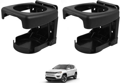 AuTO ADDiCT Car Foldable Black Drink Holder Cup Holder For JEEP COMPASS Car Bottle Holder
