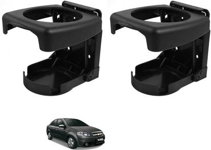 AuTO ADDiCT Car Foldable Black Drink Holder Cup Holder For CHEVROLET AVEO Car Bottle Holder