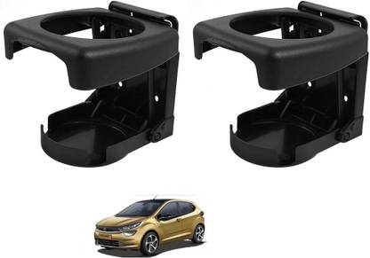 AuTO ADDiCT Car Foldable Black Drink Holder Cup Holder For TATA ALTROZ Car Bottle Holder