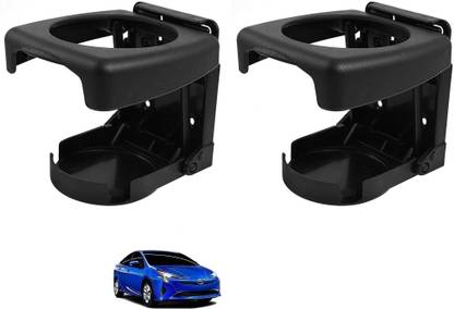 AuTO ADDiCT Car Foldable Black Drink Holder Cup Holder For TOYOTA PRIUS Car Bottle Holder