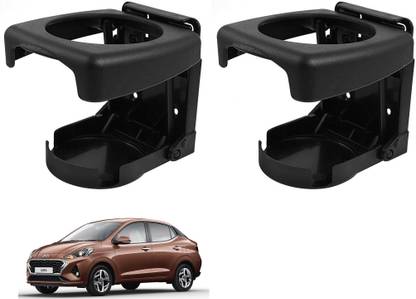 AuTO ADDiCT Car Foldable Black Drink Holder Cup Holder For HYUNDAI AURA Car Bottle Holder