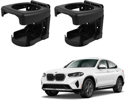 AuTO ADDiCT Car Foldable Black Drink Holder Cup Holder For BMW X4 Car Bottle Holder