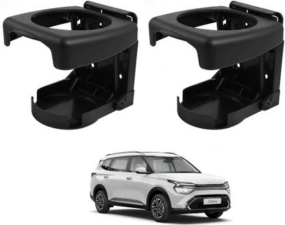 AuTO ADDiCT Car Foldable Black Drink Holder Cup Holder For KIA CARENS Car Bottle Holder