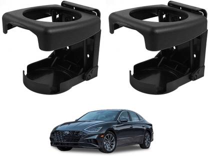 AuTO ADDiCT Car Foldable Black Drink Holder Cup Holder For HYUNDAI VERNA (2023-PRESENT) Car Bottle Holder