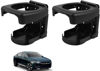 AuTO ADDiCT Car Foldable Black Drink Holder Cup Holder For TATA EVISION Car Bottle Holder