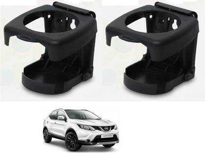 KOZDIKO BLACK DRINK HOLDER SET OF 2 PCS COMPATIBILE WITH QASHQAI Car Bottle Holder