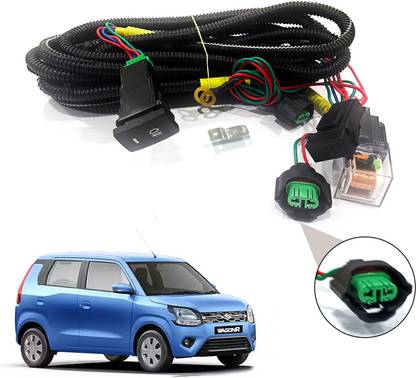 AUTO PEARL Wire kit with socket, relay, & switch for WagonR 2019-2020 Car Bulb Holder
