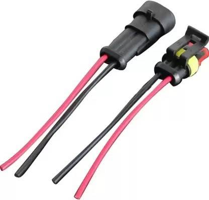 Master 1 Set Waterproof Electrical Connector Seal 1.5mm Terminal 2 Pins Car Kit Car Bulb Holder