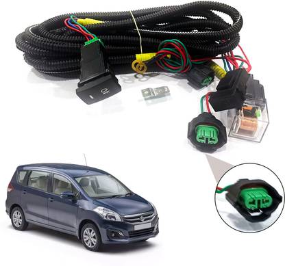 AUTO PEARL Wire kit with socket, relay, & switch for Ertiga T-2 2015- 2018 Car Bulb Holder
