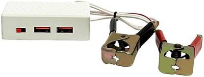 BALRAMA 5 Volt 3.1 Amp USB Mobile Charger 12V DC Smartphones Fast DC Charger Data Cable Combo Set