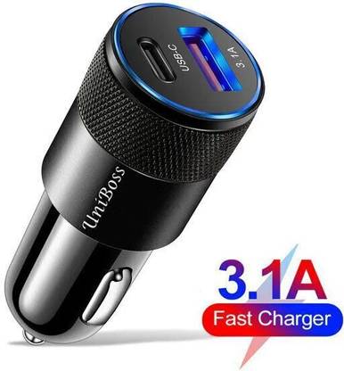 UniBoss 37.2 Amp Qualcomm 3.0 Turbo Car Charger
