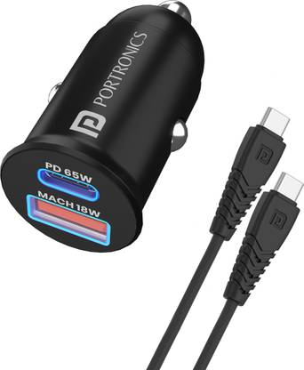 Portronics 65 W Turbo Car Charger