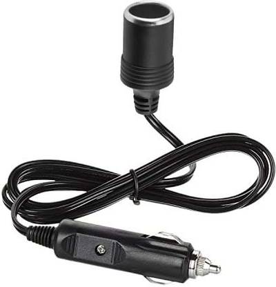Uniqon Plug 12v Car Cigarette Lighter Socket Extension 1.4 Meters Cable 2.0m Male to Female Car Cigarette Lighter