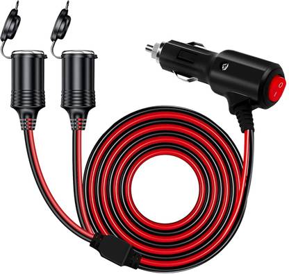Zomei Plug 2 in 1 Car Cigarette Lighter Splitter Dual Port Plug Car Cigarette Lighter