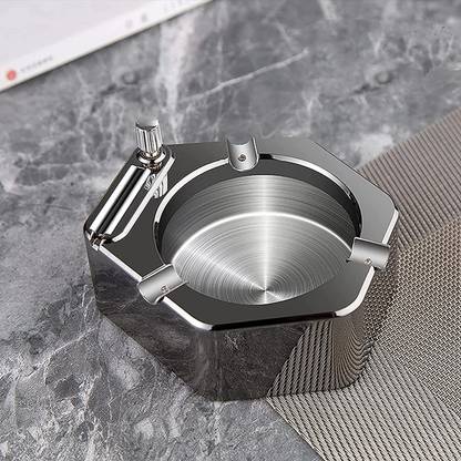 Nilzone Socket Ashtray Match Lighter, Ashtray for Smokers, Smoking Ashtray for Indoor Outdoor Car Cigarette Lighter