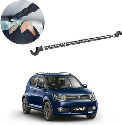 Oshotto Car Telescopic Clothes Hanger Bar, Heavy-Duty Non-Slip Rubber For Ignis Car Coat Hanger