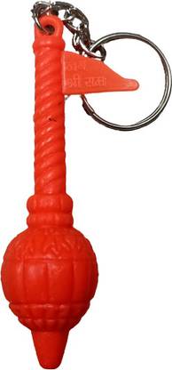 Quickcollection Hanuman Ji Plastic Gada Chain Key Puja Hindu Religious Ram Bhagat Hanuman Car Coat Hanger