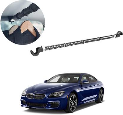 Oshotto Car Telescopic Clothes Hanger Bar, Heavy-Duty Non-Slip Rubber For BMW 6 Series Car Coat Hanger