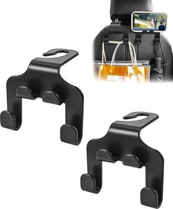 Ddice Pastic Car Storage Hanger Hooks Organizer Vehicle Backseat Car Multiple Use Car Coat Hanger