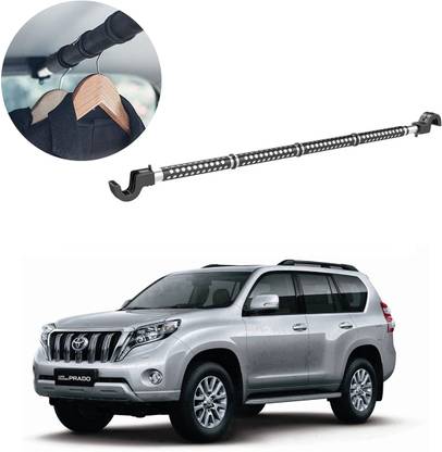 Oshotto Car Telescopic Clothes Hanger Bar, Heavy-Duty Non-Slip Rubber For Prado Car Coat Hanger