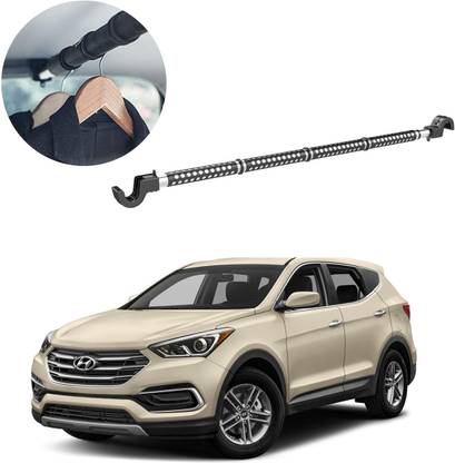 Oshotto Car Telescopic Clothes Hanger Bar, Heavy-Duty Non-Slip Rubber For Santa Fe Car Coat Hanger