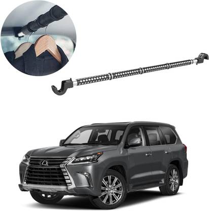Oshotto Car Telescopic Clothes Hanger Bar, Heavy-Duty Non-Slip Rubber For Lexus LX Car Coat Hanger