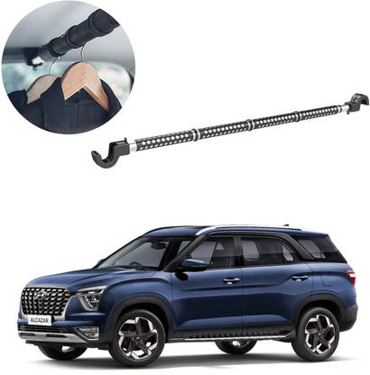 Oshotto Car Telescopic Clothes Hanger Bar, Heavy-Duty Non-Slip Rubber For Alcazar Car Coat Hanger