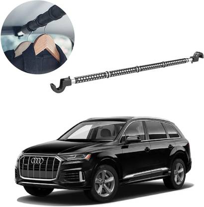 Oshotto Car Telescopic Clothes Hanger Bar, Heavy-Duty Non-Slip Rubber For Audi Q7 Car Coat Hanger