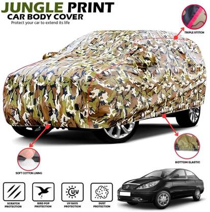 Mwiss Car Cover For Tata Manza, Manza EX, Manza EXL, Manza GLS, Manza VX, Manza LS (With Mirror Pockets)