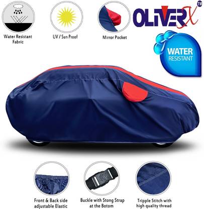 AUTOCAD Car Cover For Tata Nexon XZ Plus DualTone Roof Diesel (With Mirror Pockets)
