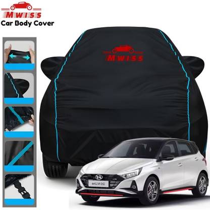 Mwiss Car Cover For Hyundai i20, i20 Active, i20 Active 1.2, i20 Active 1.2 S, i20 Active 1.4 (With Mirror Pockets)