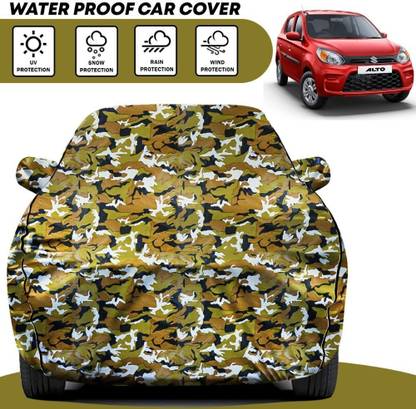 Delphinium Car Cover For Maruti Suzuki Alto, Alto 800, Alto K10, Alto K10 VXI Option (With Mirror Pockets)
