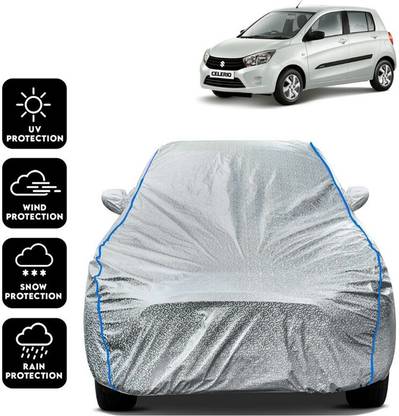 kerwa Car Cover For Maruti Suzuki Celerio, Celerio Green VXI, Celerio LDi, Celerio LX AT, Celerio VDi (With Mirror Pockets)